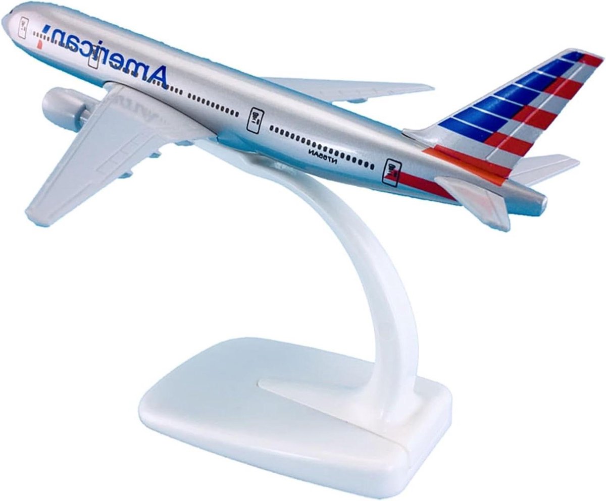 Vliegtuigmodel Boeing B777 - Modelvliegtuig Schaalmodel - Decoratie Verzameling - Gedetailleerd Ontwerp - 16cm - Wit