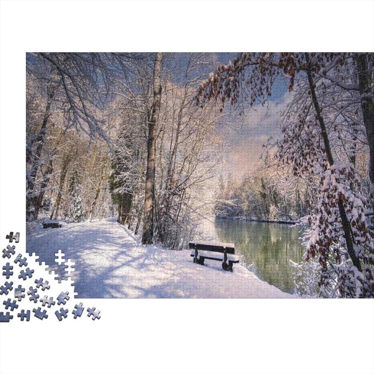 Gepersonaliseerde Puzzel - Eigen Afbeelding Puzzel - Ontspanning en Cadeau - Unieke Vorm Puzzelstukjes - 1000 Stukjes - Multicolor