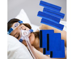 Rescomf CPAP-bandhoezen en gezichtspads - Strapcover - Comfort-pads voor band 4 stuks - Slaapapneu accessoire