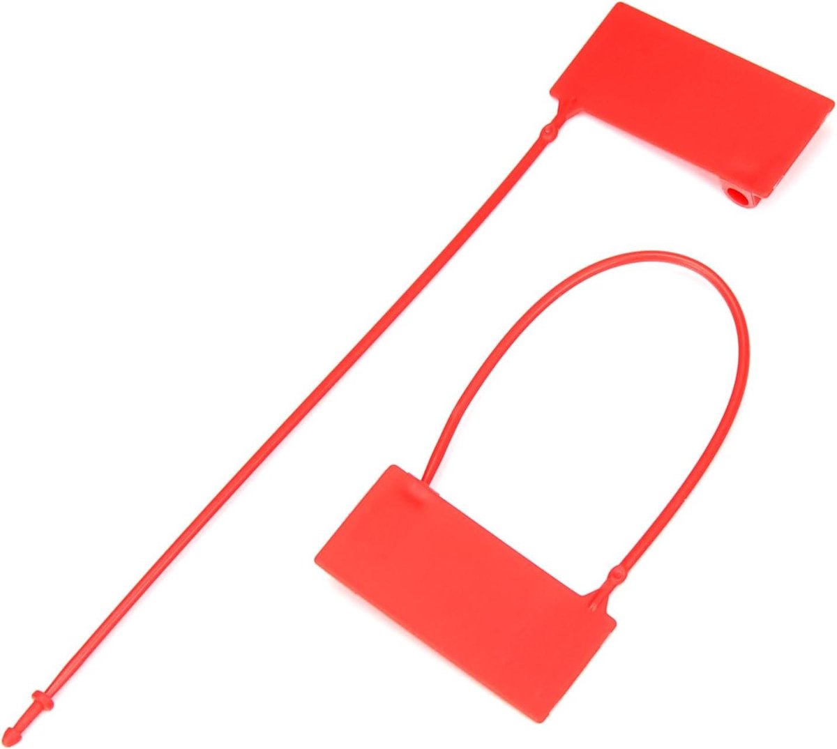 Genummerde Veiligheidszegels - Trekbanden Sluitingen - Bagage Beveiligen - Opeenvolgende Serienummers - 175 mm - Rood