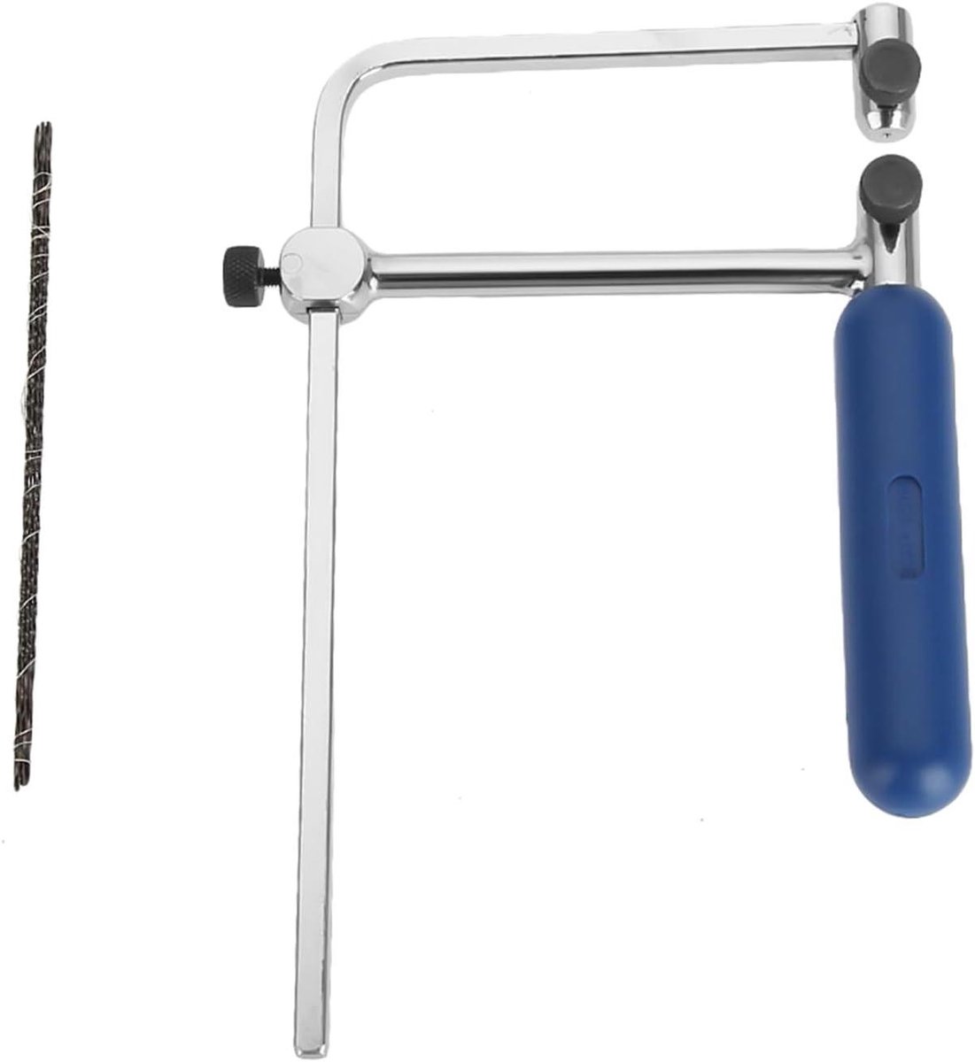 Verstelbaar Zaagframe - U-vormig Zaagframe - Sieraden Maken - Met 6 Spiraalbladen - 3-15 cm - Zilverkleurig