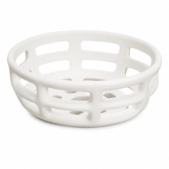 Off-White Stoneware Fruitschaal Ø30