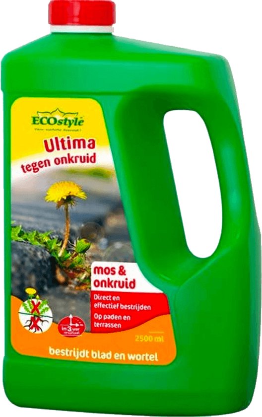 ECOstyle Onkruid & Mos Concentraat Onkruidverdelger - Paden & Terrassen - Bestrijdt Blad & Wortel - Werkt Binnen 3 uur - Onder Bomen & Struiken - 2,5 L van Merkloos	 — afbeelding 5