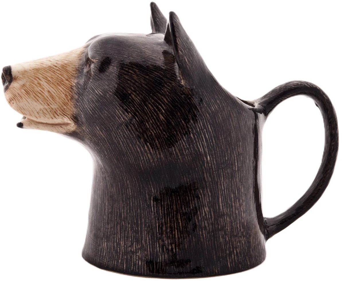Quail jug black bear Medium - servies - keramiek