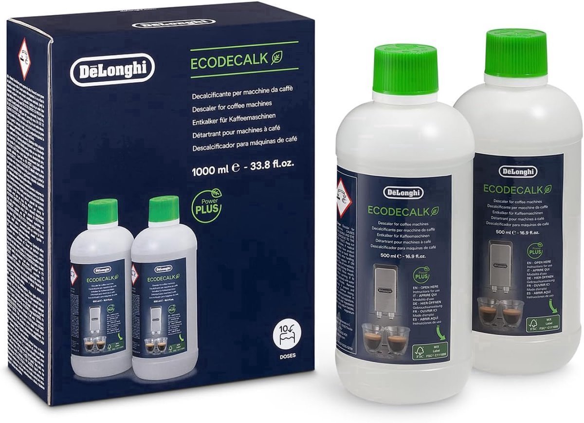 2x Delonghi EcoDecalk - Vloeibare Ontkalker (500ml) DLSC500