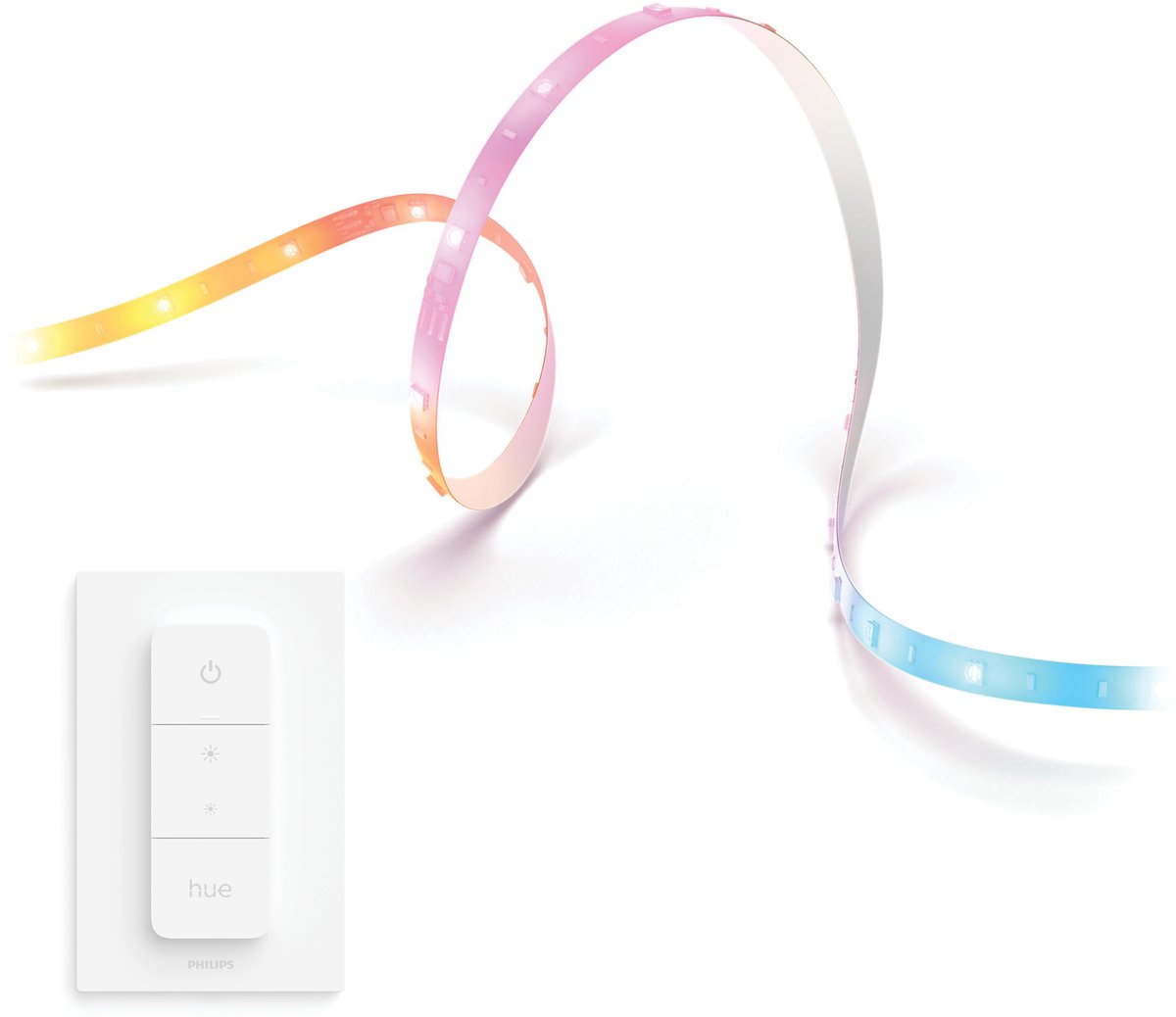 Philips Hue Essential Gradient LED strip 5 meter - Wit en Gekleurd Licht - Light Strip - Incl. Hue Dimmer Switch - Hue White and Color Ambiance — afbeelding 1