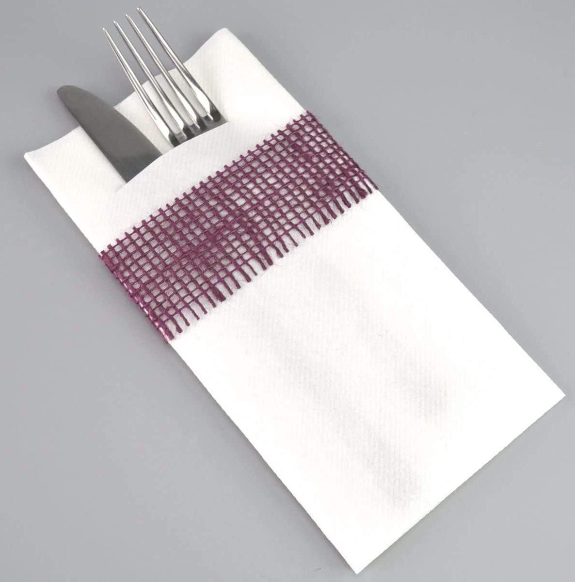 Decoratief Lint - Juteband Cadeaulint - Geschenkverpakking Decoratie - Biologisch Afbreekbaar - 25 Meter - Pruim