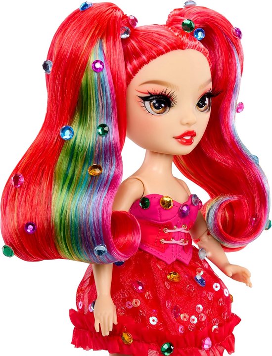 Modepop Vivienne Rouge - Poppenfiguur Stylingpop - Kinderen Spelen - Inclusief Bedazzling Tool - 28 cm - Rood — afbeelding 5