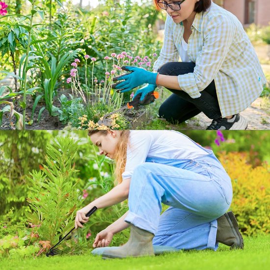 Onkruidtrekker Tuin - Onkruidgereedschap Wieden - Effectief Onkruid Verwijderen - Duurzaam Mangaanstaal - 3556 cm Lengte - Zwart — afbeelding 5