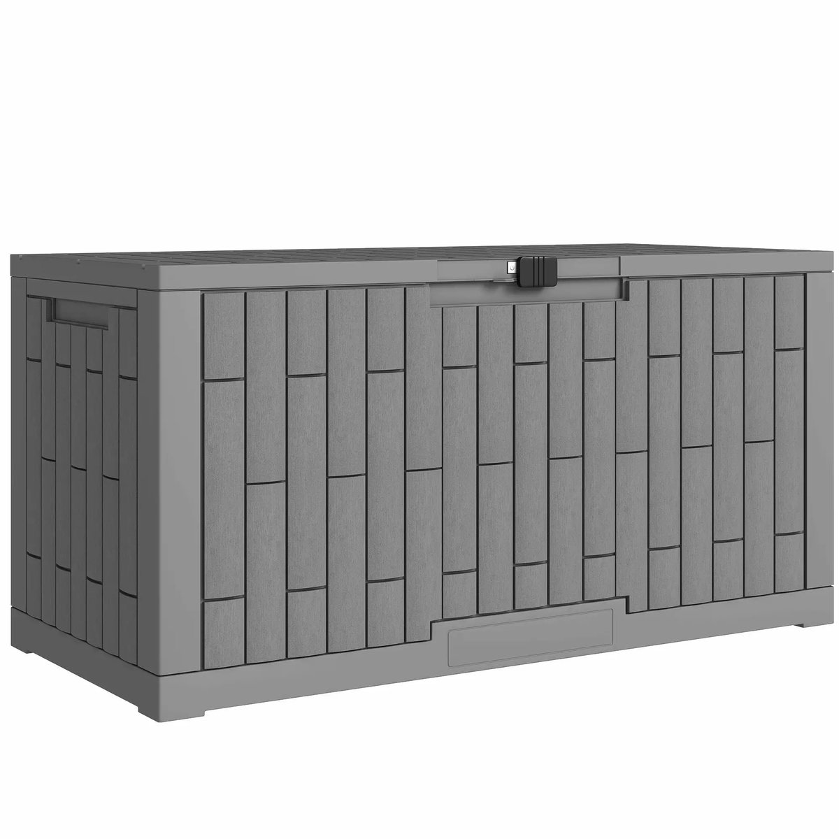 Tuinkist - Opbergbox voor buiten- Tuinbox - Opbergbox met kussen - weerbestendig - Grijs