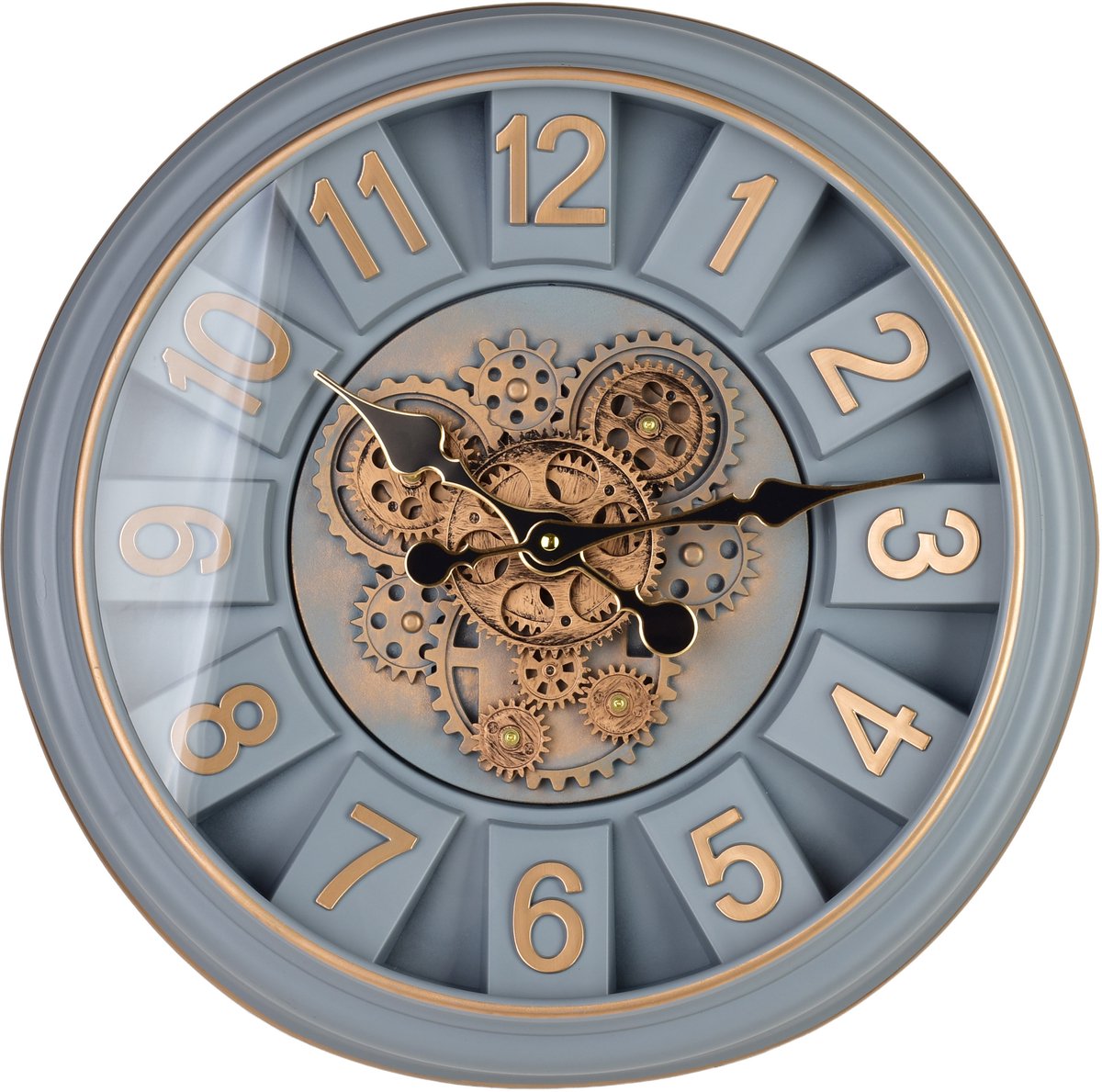 MONDEX RAMSEY - Wandklok - 45cm - Bewegend Mechanisme - Goud- en Bronskleurig