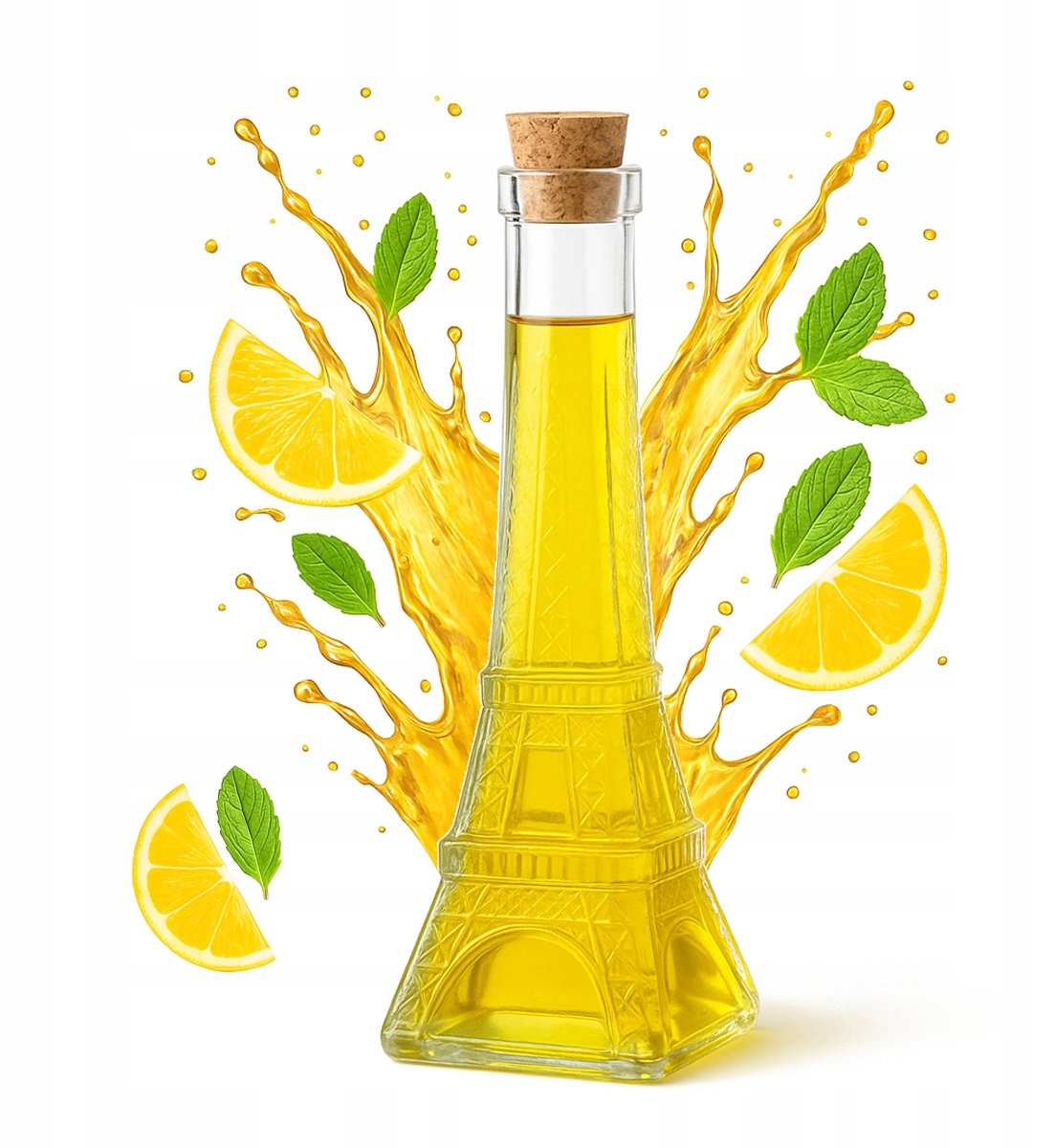 Bimberek Paris Serie - Glazen Fles - 200ml - Mini Eiffeltoren - Decoratief
