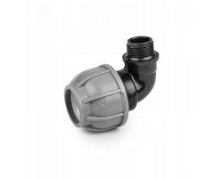 Bradas Drip Syst - PE Knie - 25mm - GZ 1/2 - UV-Bestendig