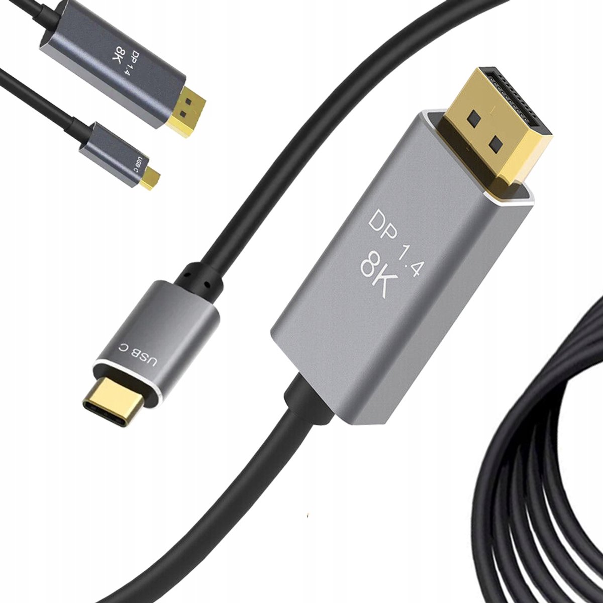 Hangzhou A Link Star Technology - DisplayPort Kabel - USB-C - 1.8m - 8K 60Hz