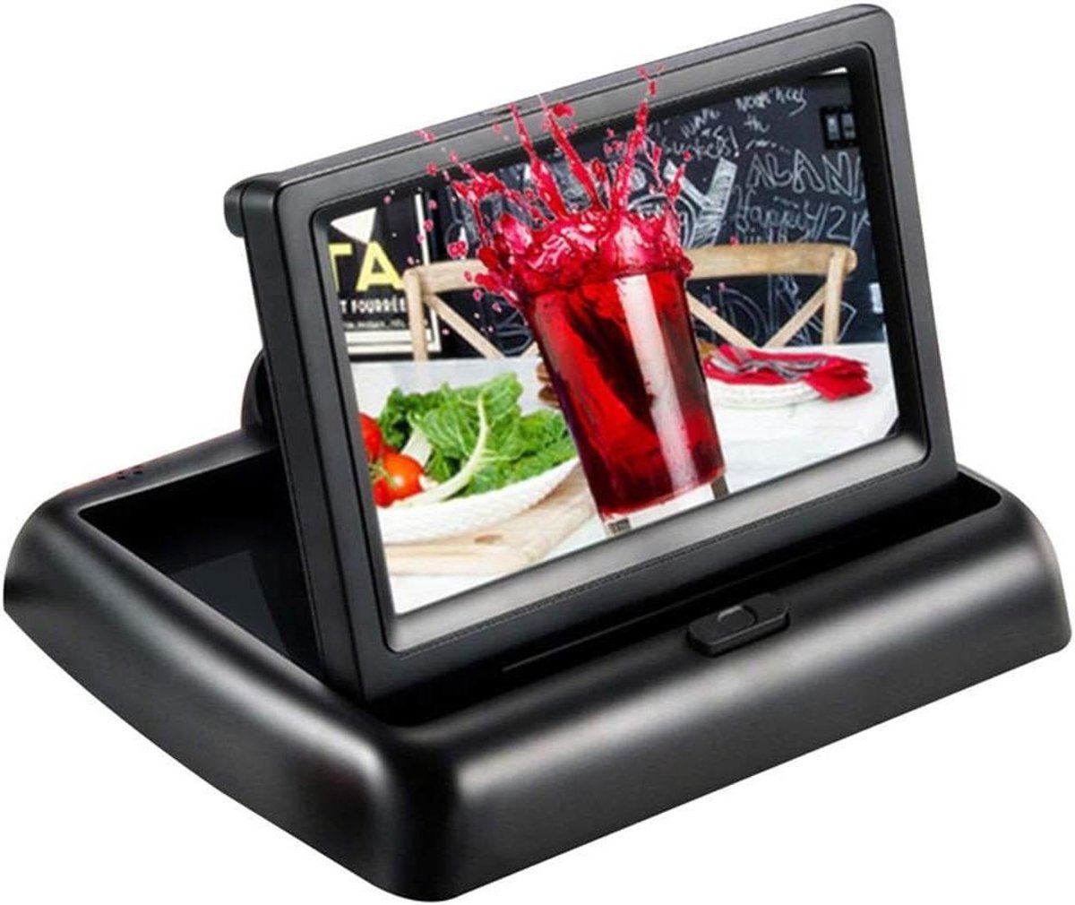 4,3 inch TFT LCD-automonitor Opvouwbare monitor Display Achteruitrijcamera Parkeersysteem voor auto achteruitkijkmonitors NTSC PAL
