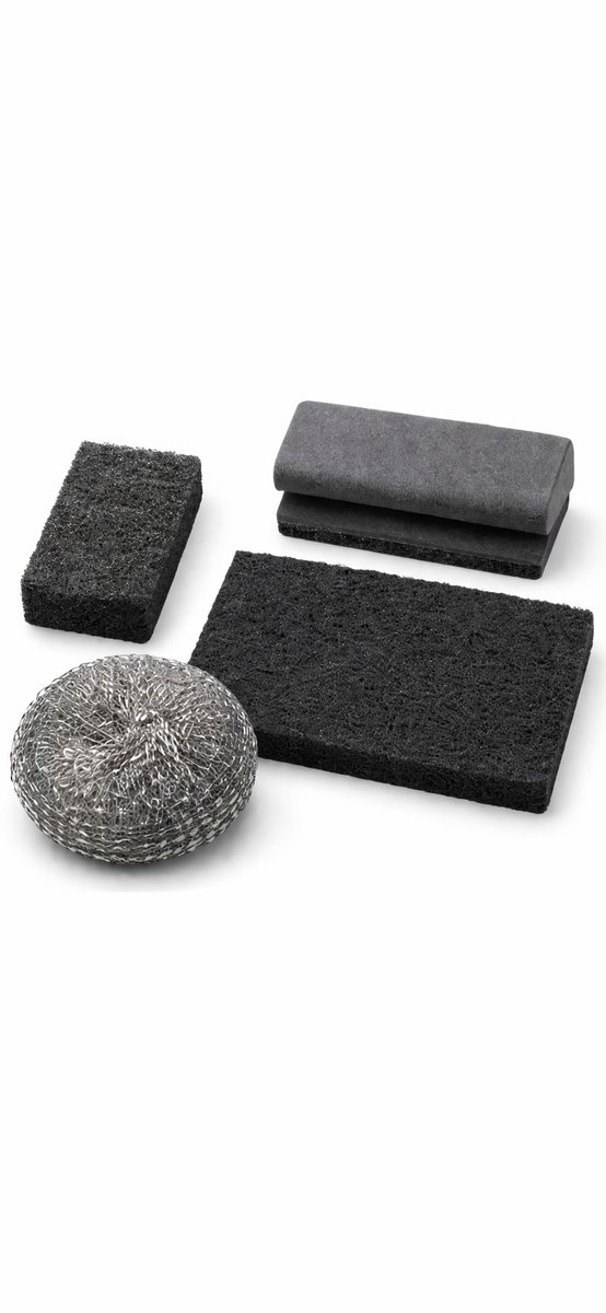 CleanPro - BBQ Reinigingsset voor BBQ - 4-delig - Schuurpads Set - Verwijdert Vet & Aangekoekt Vuil