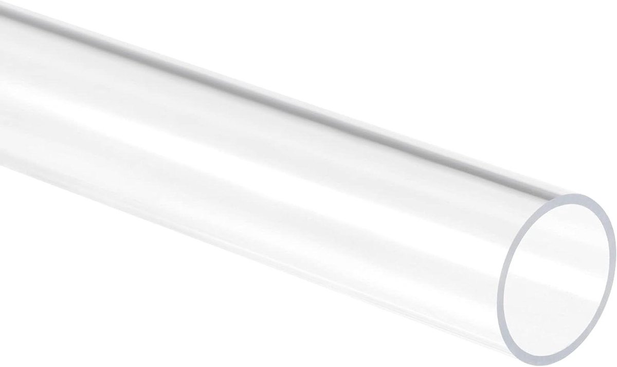 Acryl Buis - Stijve Ronde Pijp - Hobby Projecten - Helder Transparant - 305 mm Lengte - Helder