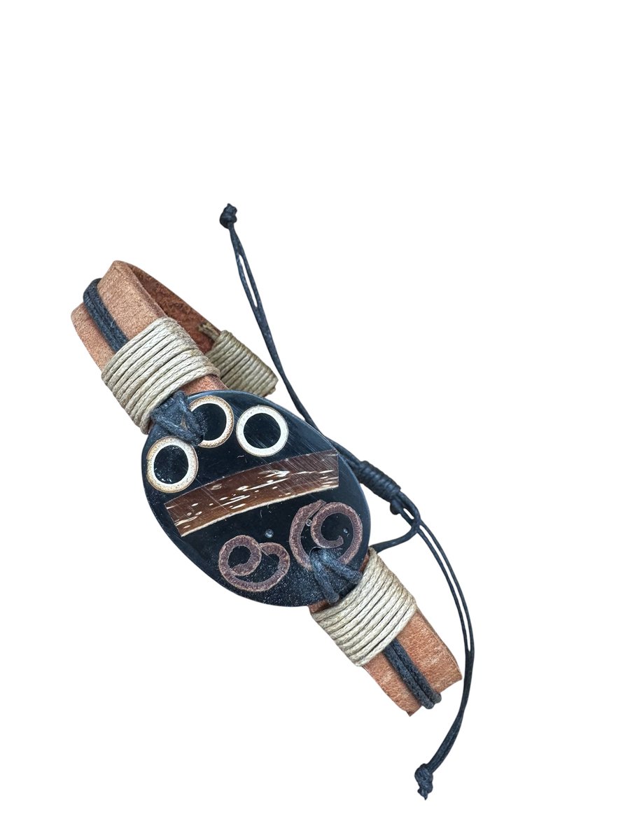 leren armband - verstelbaar - unisex