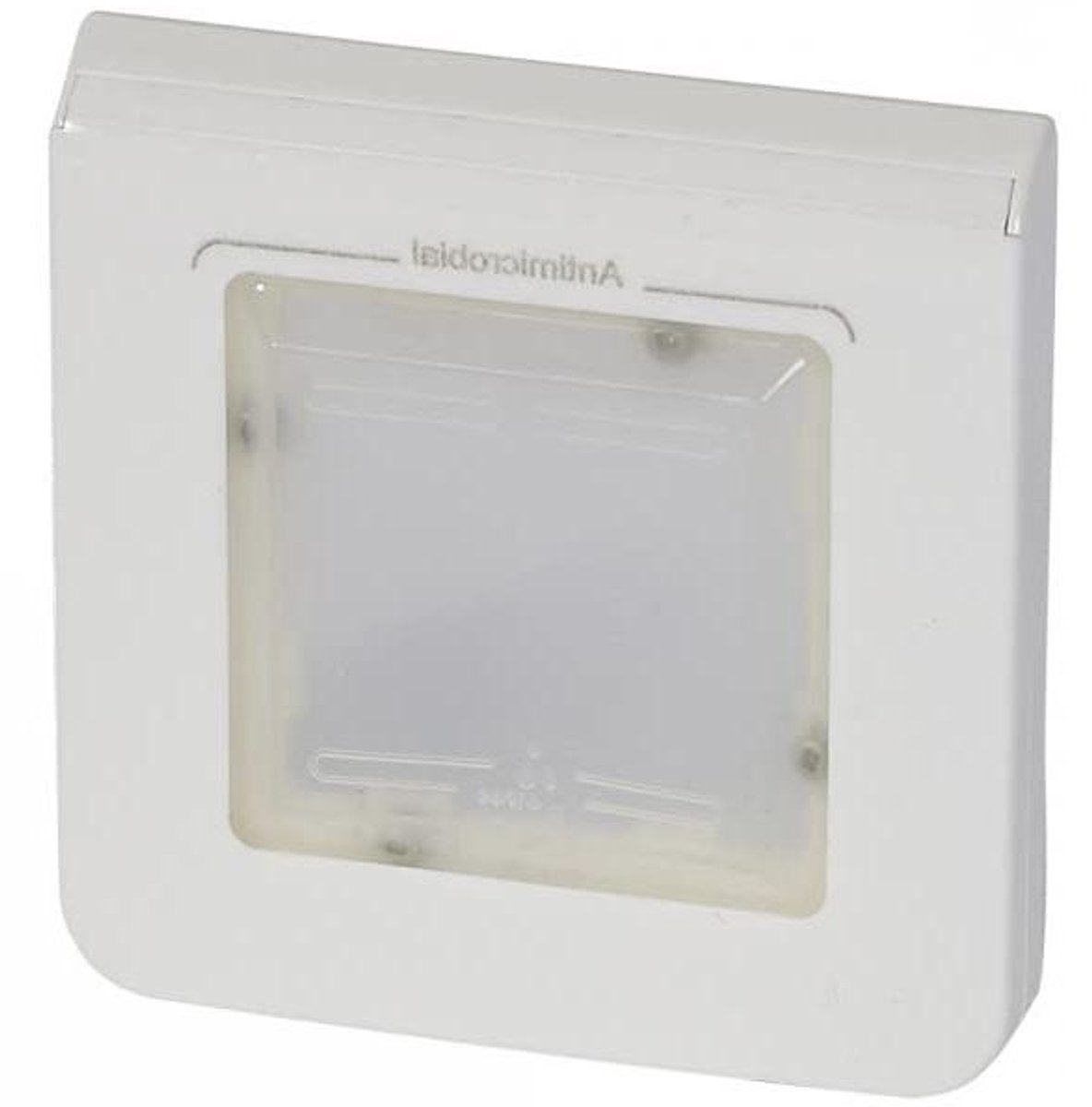 Membraan Afdekplaat - Combinatiedoos Afdekking - Installatie Afwerking - IP44 Antibacterieel - 12 x 10 x 9 cm - Wit