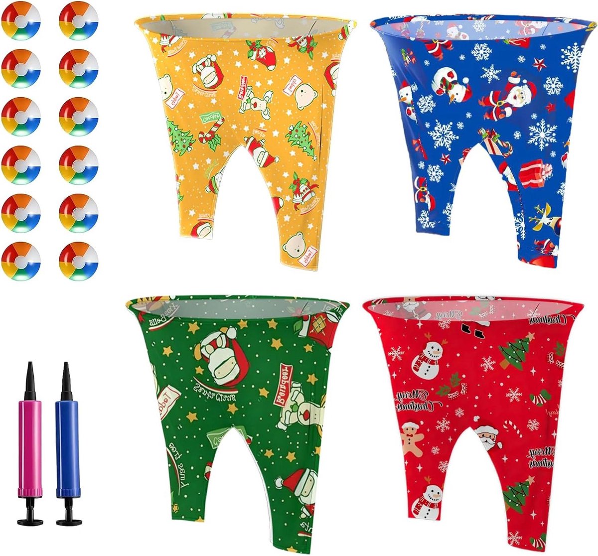 Granny Pants Outdoor Game - Veldspel Set - Feestplezier - Gigantische Oversized Broeken - 4 Stuks - Kerstmis
