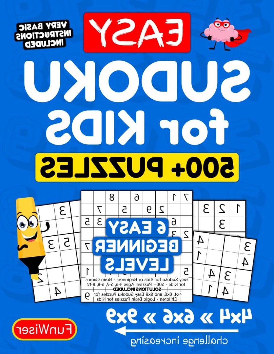Sudoku Boek - Puzzelboek Kinderen - Hersenen Trainen - 528 Puzzels - 8.5 x 11 Inch - Niet gespecificeerd