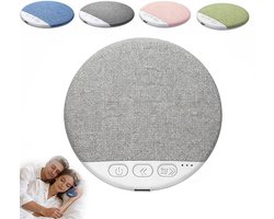 Slaapluidspreker - Mini-kussenluidspreker - Bluetooth-kussenluidspreker - Slaaphulp met lage tonen - Witte ruis - Draadloos - Met rustgevende geluiden en slaaptimer - Geschikt voor zijslapers - Grijs