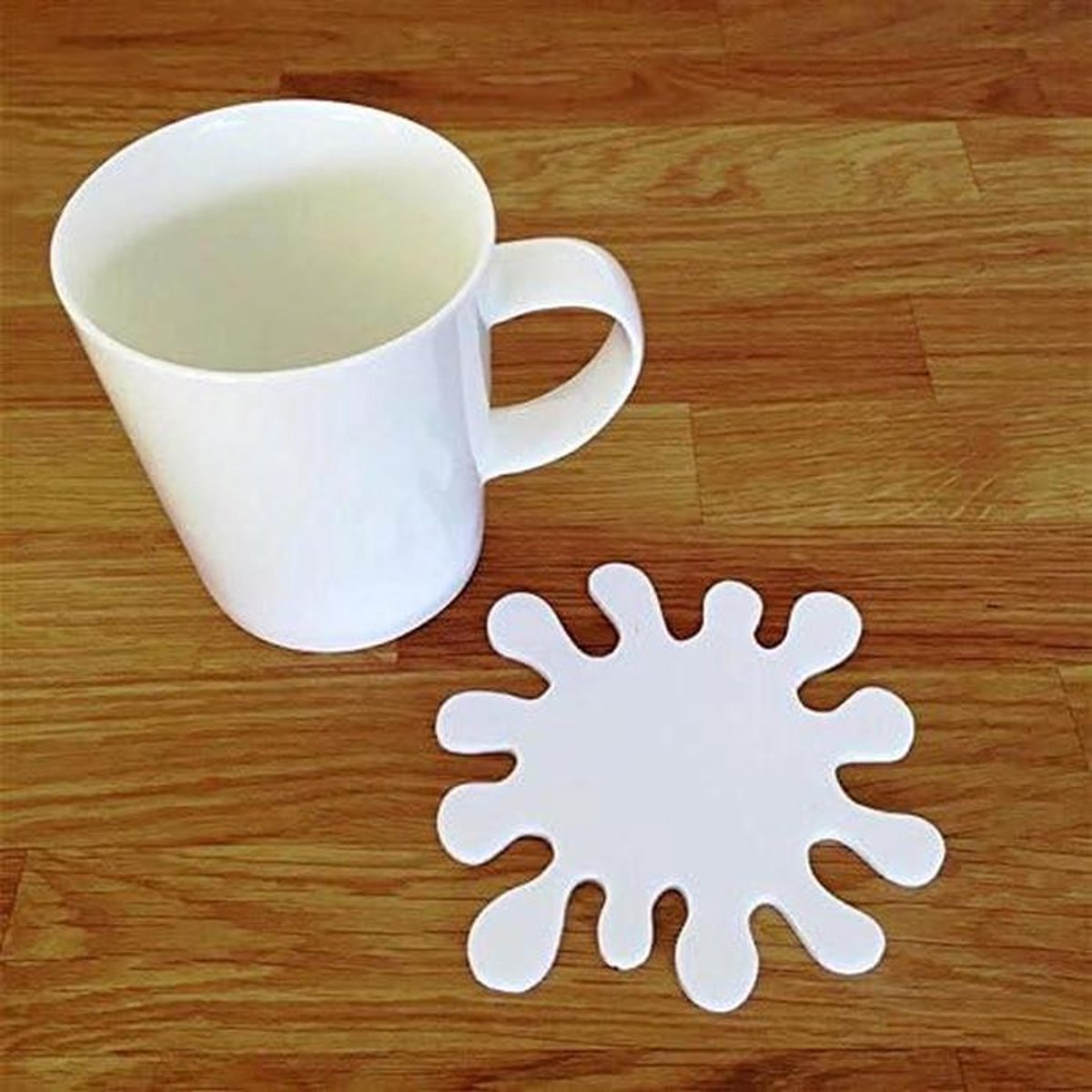 Onderzetters - Onderzetters set - Dranken beschermen - Onbreekbaar acryl - 10.5 cm - Zwart