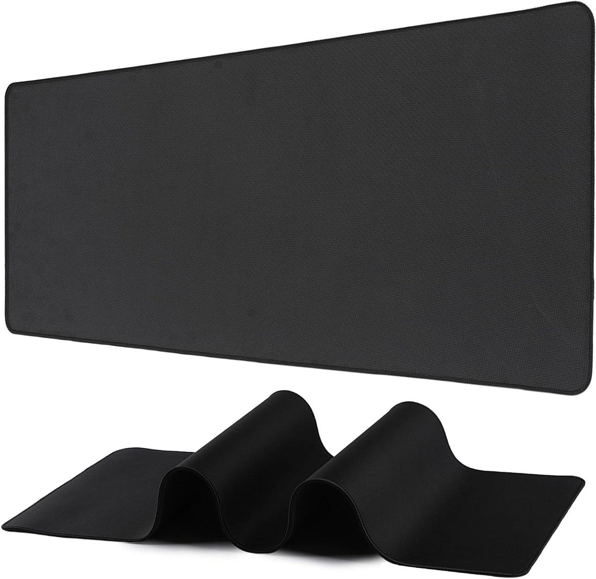 Gaming Muismat - Bureau Mat - Comfortabel Werken - Ultraglad Oppervlak - 80 x 30 cm - Zwart