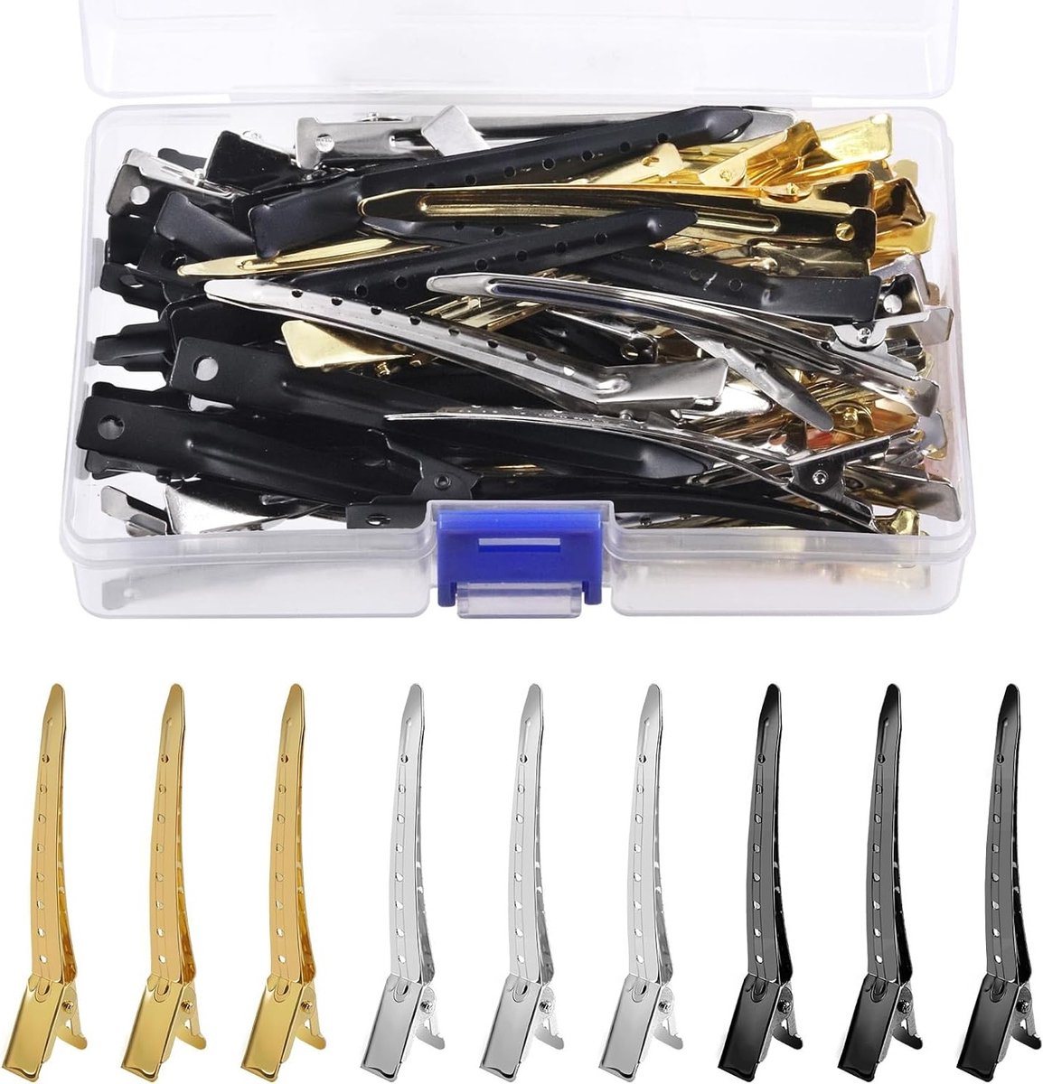 45 Stuks 3.5 Inch Haarclips voor Stylen en Sectie, Ideaal voor Lang en Krullend Haar, Perfect voor Kapsels en DIY Bows