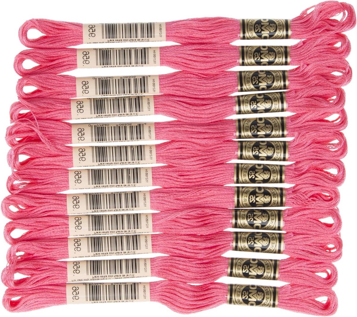 Borduurgaren Katoen Floss - Borduurzijde DMC - Kleding Versieren - Dubbel Gemerceriseerd - 12 x 8 meter - Geranium