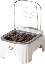Automatische Kattenvoerbak – 700 Ml, 2 Maaltijdvakken, Timer Tot 48 Uur – Voor Droog- En Natvoer, Met Afsluitdeksel (AA-batterij)