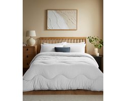 Dekbedset - Dekbed met hoes - Slaapcomfort - Coverless ontwerp - Super King - Polar Wit