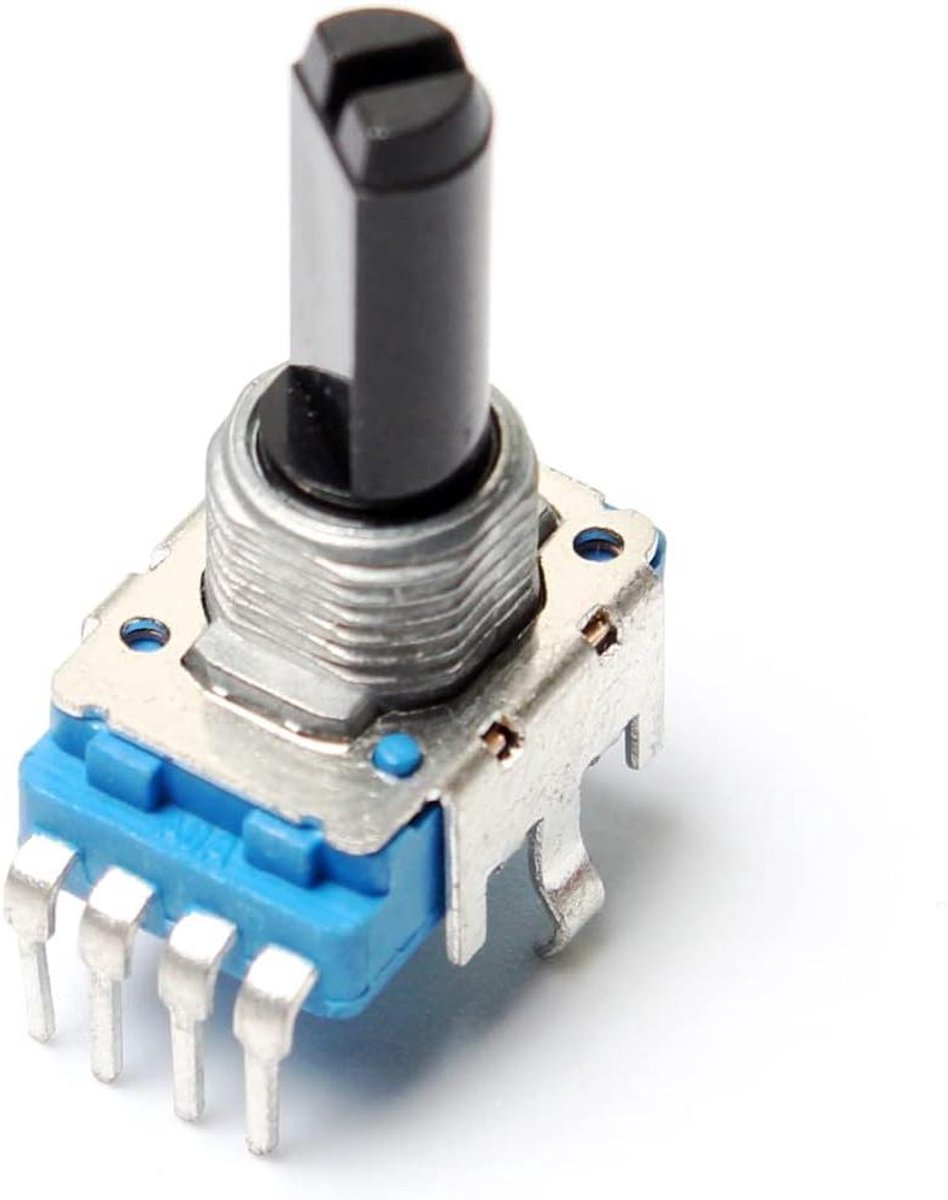 Draaipotentiometer - Volume Regelaar - Audio Apparatuur - Top Verstelbaar - 100K Ohm - Zilverkleurig