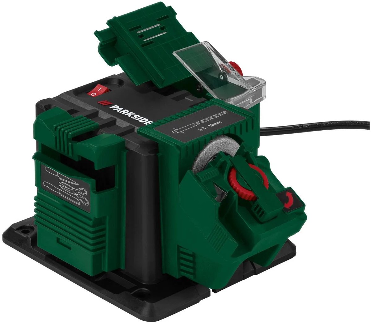 Multifunctionele messenslijper voor op de werkbank, POSENPRO Multifunctionele Elektrische Messenslijper/beitel/plat mes/HSS Boorslijper voor Keukenmessen