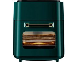 5-in-1 Digitale Airfryer en Oven - 15L - 1400W - Olievrij Bakken - LED-Scherm - Voor Gezinnen & Studenten - groen