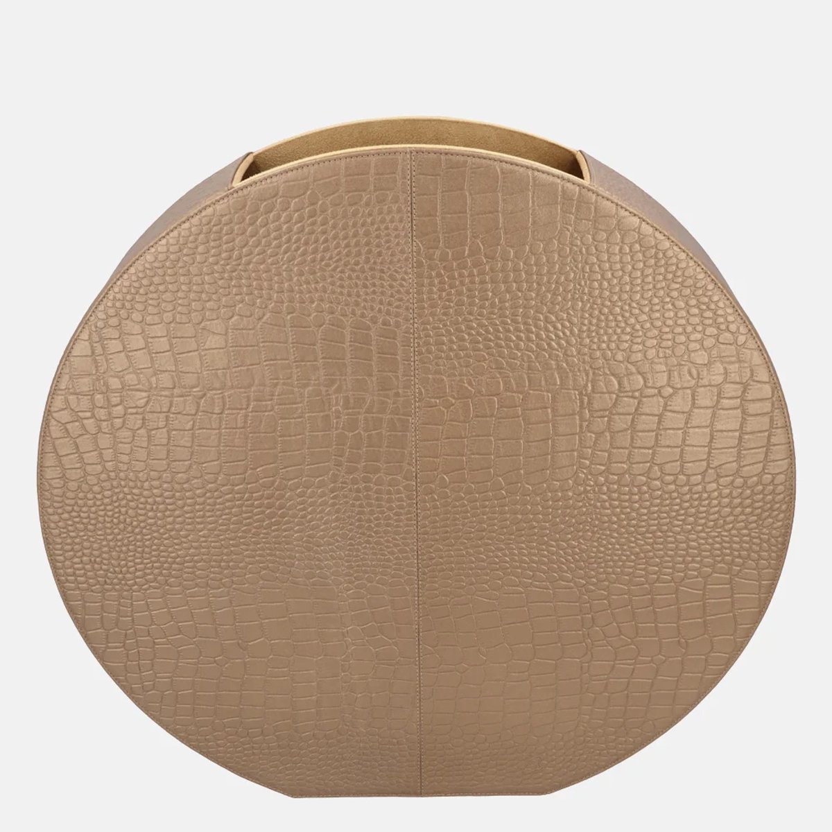 Chamada leren vaas croco large koper