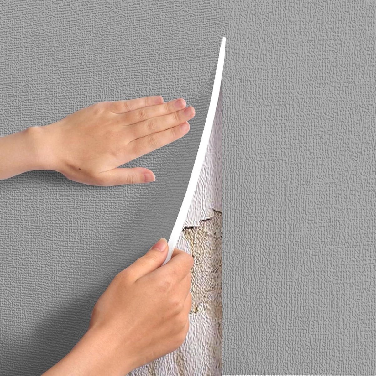 Isolatiebehang - XPE schuim behang - Muur decoreren - Zelfklevend en snijbaar - 50 cm x 5 m - Grijs