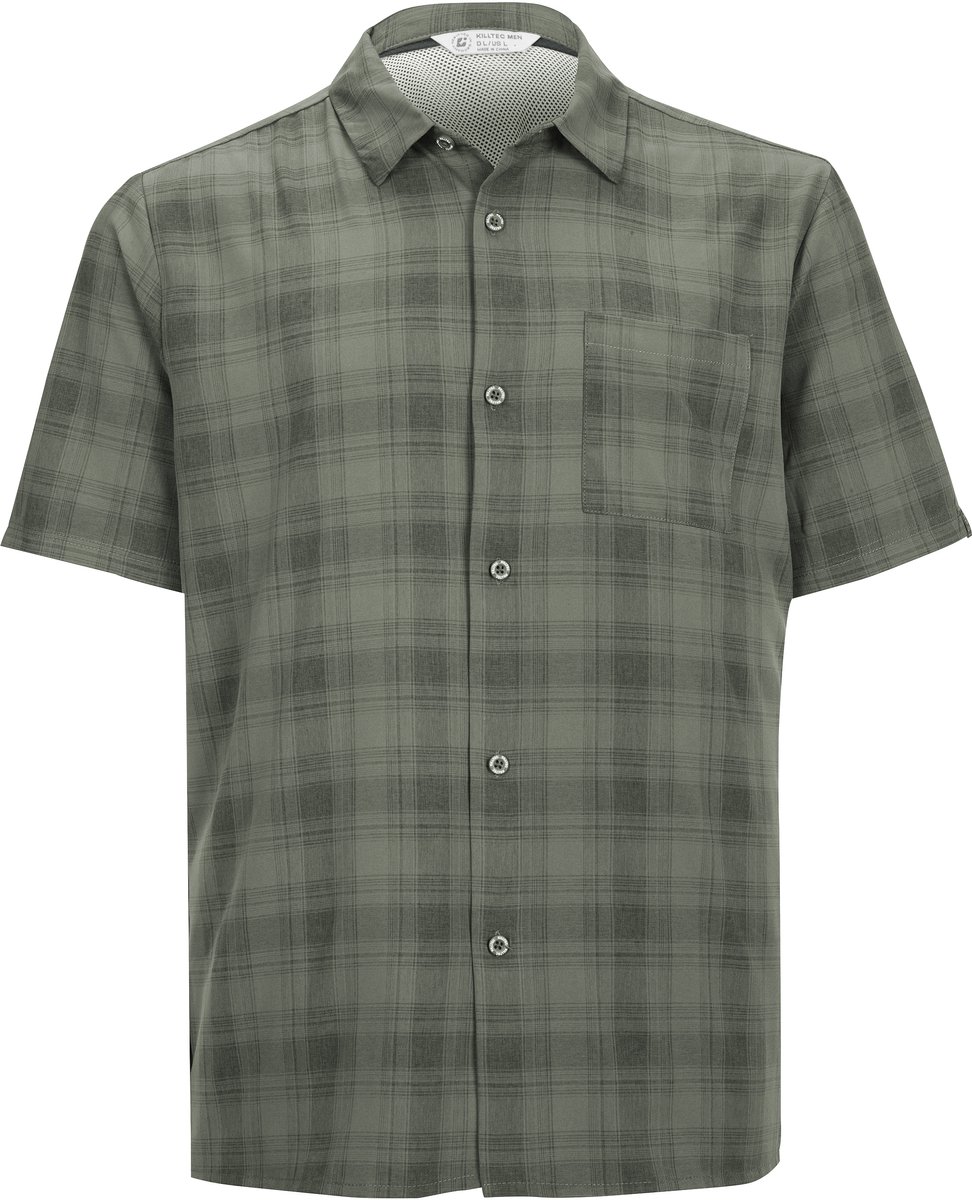 Killtec Kos 98 Men Woven Shirt Outdoorblouse Heren Light Olijf