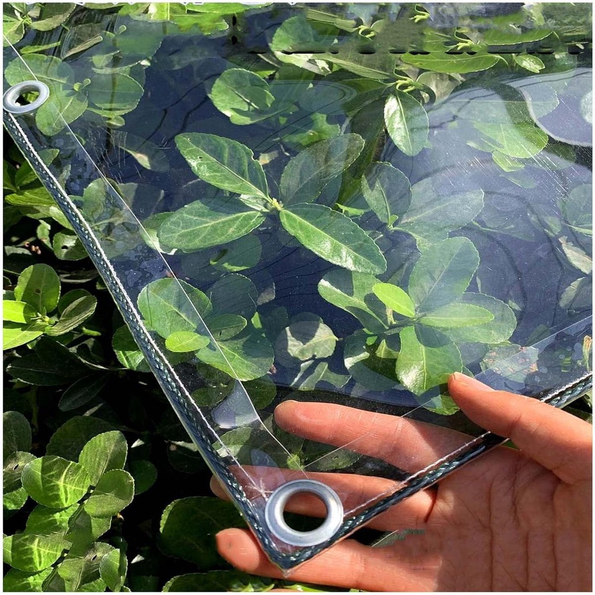 Transparant PVC Zeildoek - Afdekzeil Waterdicht - Buitenbescherming Terras - UV-gestabiliseerd Weerbestendig - 3x4m - Helder