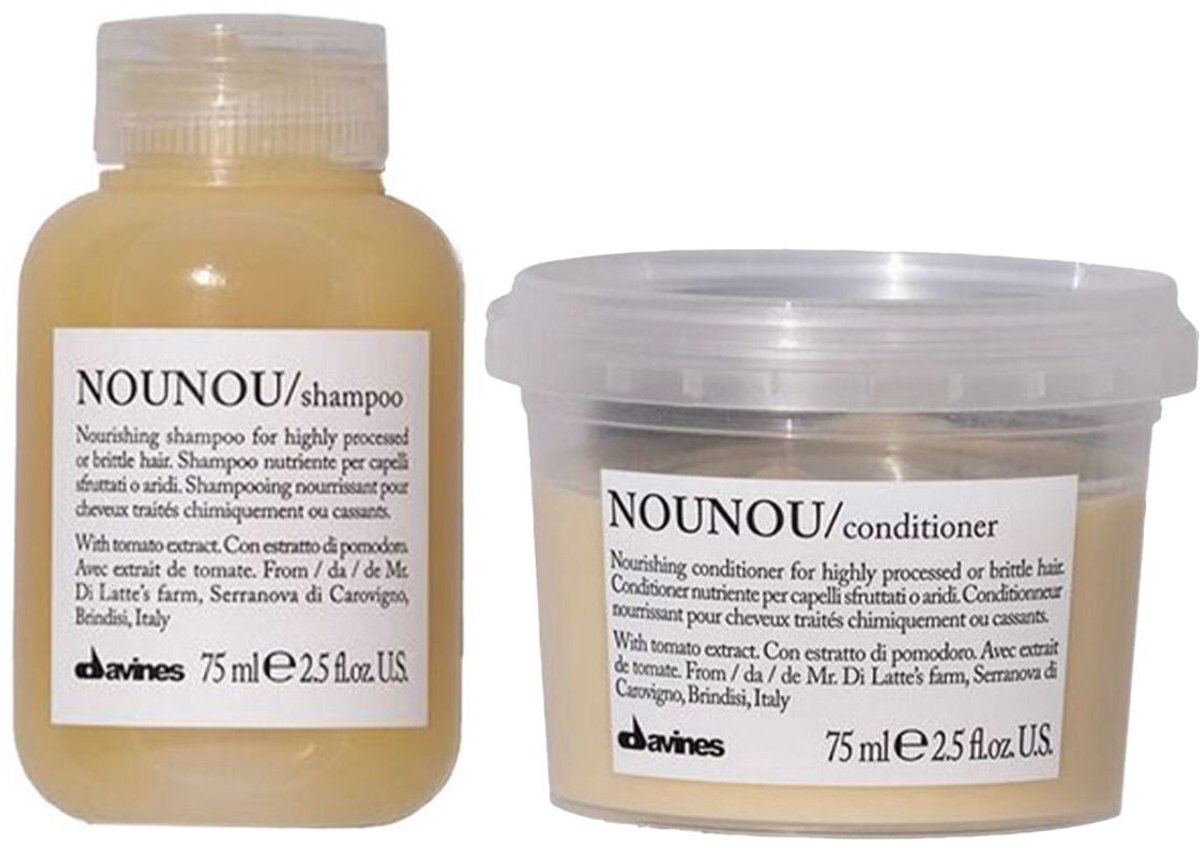 Davines NOUNOU Shampoo + Conditioner Travelset