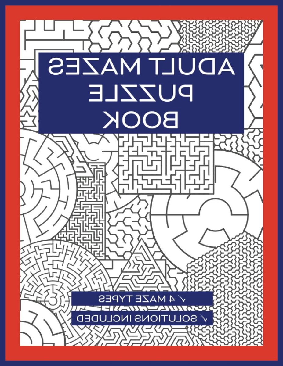 Puzzelboek Volwassenen - Doolhof Spel - Hersenen Trainen - 120 Unieke Puzzels - 8.5x11 inches - Niet gespecificeerd