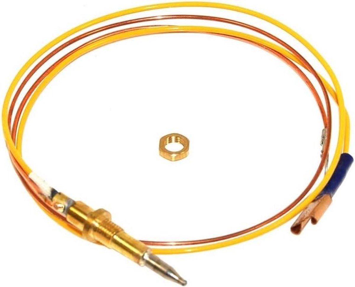 Thermoelement Fornuis - Wok Thermokoppel - Onderdeel Vervangen - 900 mm Lengte - 1 Stuk - Goud