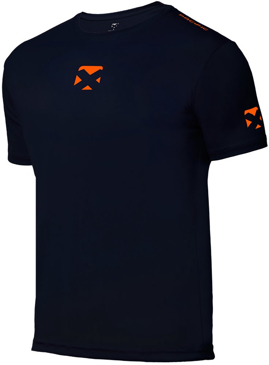 Pacific Futura T-shirt - Heren - Sportshirt - Tennisshirt - Padelshirt - Maat XXL - Blauw/Oranje