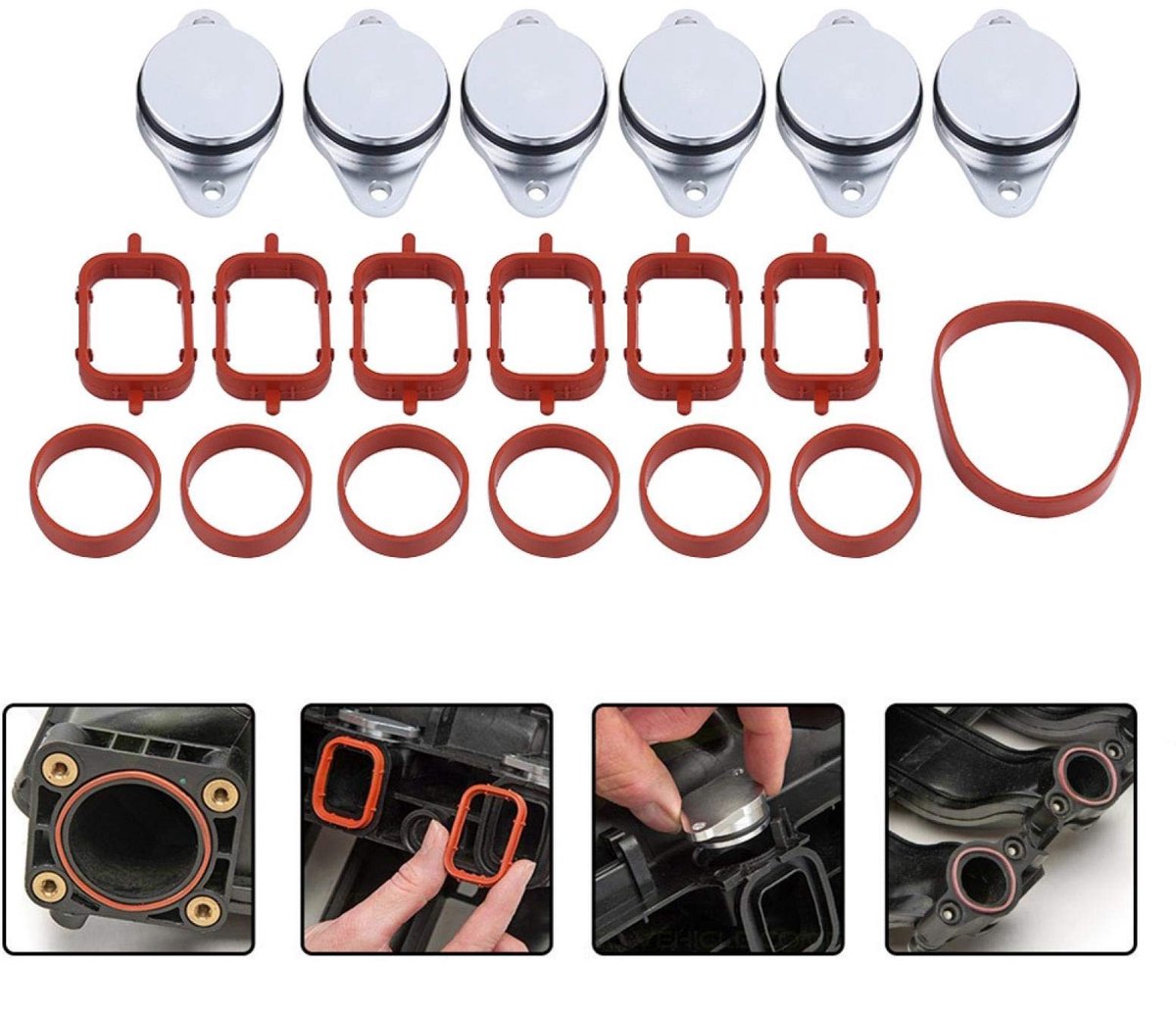 Store_7 - Professionele Bouchon-Brutingen - Reparatieset - 6x 33 mm - Geschikt voor E46 320d 330d 520d 525d 530d 730d