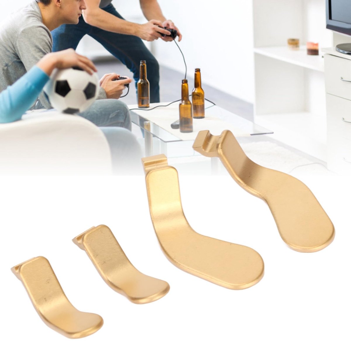 SPHProducts - Controller Paddles - Roestvrij Staal - Premium Kwaliteit - Goud - Compatibel met One Wireless Controller Series 2 - 4 Stuks