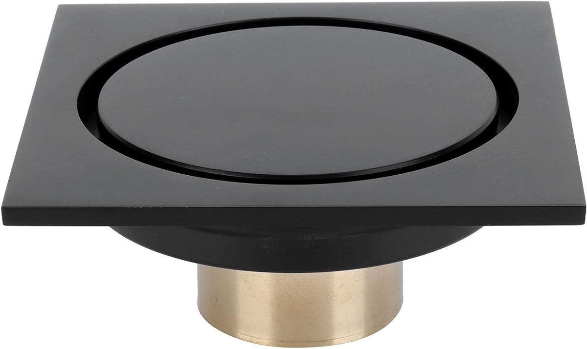 Hoogwaardige Koperafvoer met Anti-Geurofilter en Verwijderbare Zeef 10x10cm voor Douche, Badkamer en Keuken