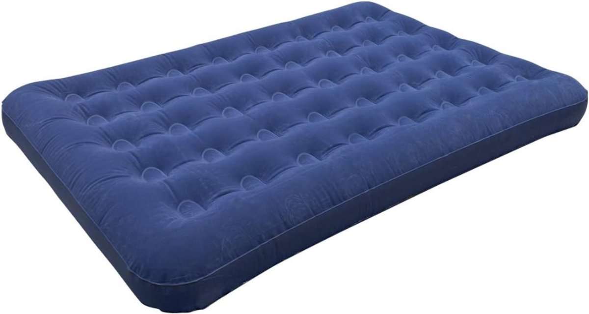 Camping Matras - Opvouwbaar Matras - Vouwmatras - Camping Matje - Slaapmat - Logeer Matras - Luchtmatras - Kampeer Matras - Camping Bedje - Vinyl - 191 x 137 x 22 cm - Blauw - van Imperatoris