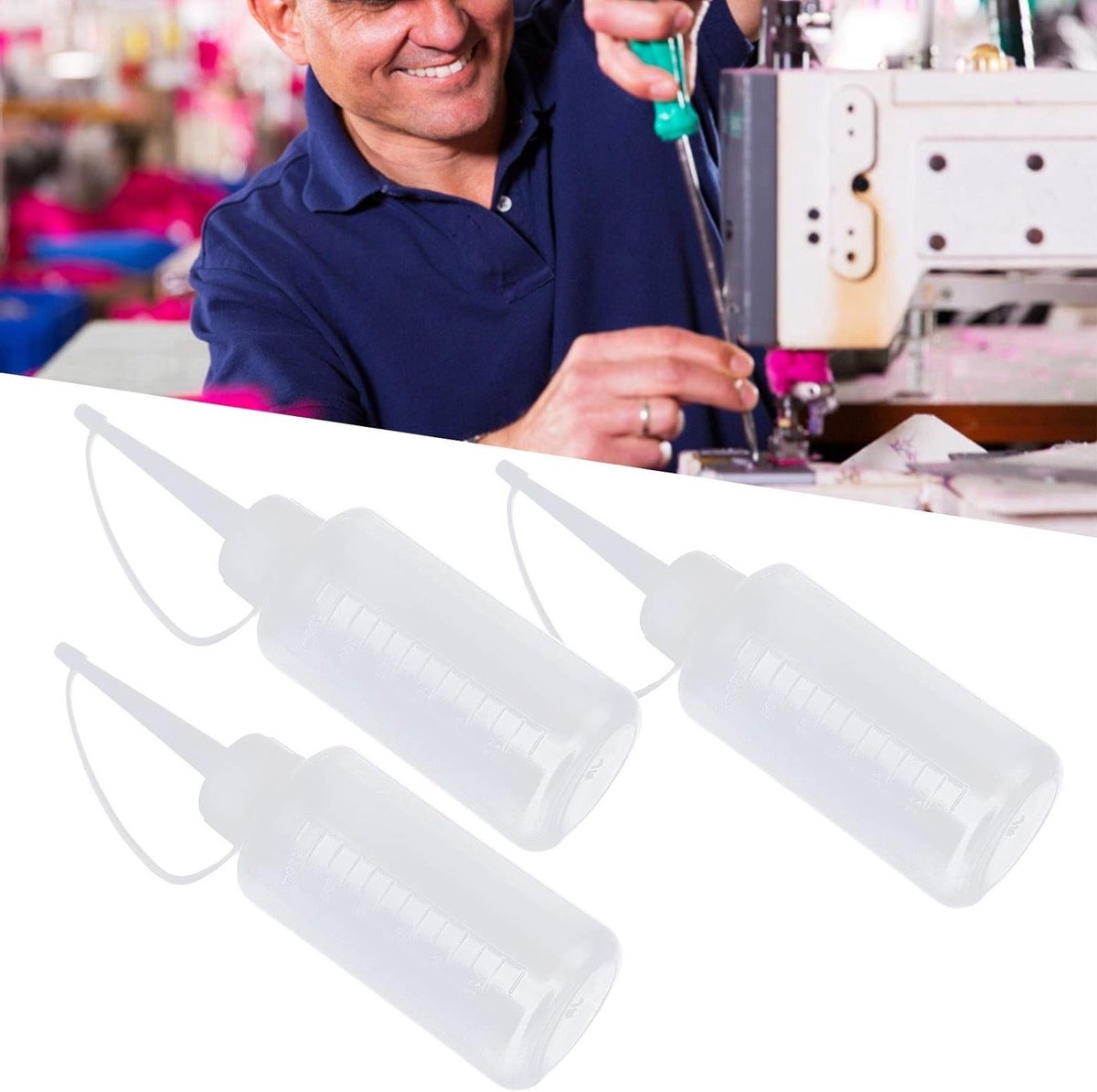 15 stuks 120ML Plastic Oliecan met Vulopening - Herbruikbare Olie Dispenser voor Naaimachines en Borduurmachines