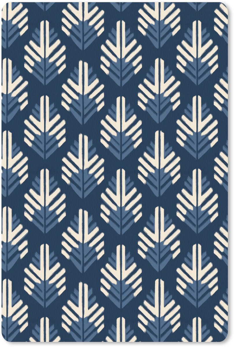 Muismat 13x20 cm - Mousepad Modern - Patroon - Blauw - Muismatten