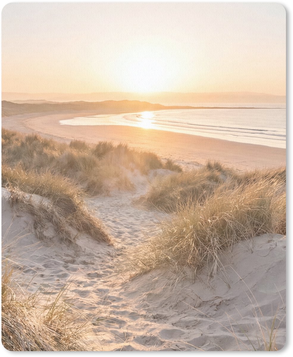 Muismat 12x16 cm - Mousepad Duinen - Strand - Zee - Muismatten